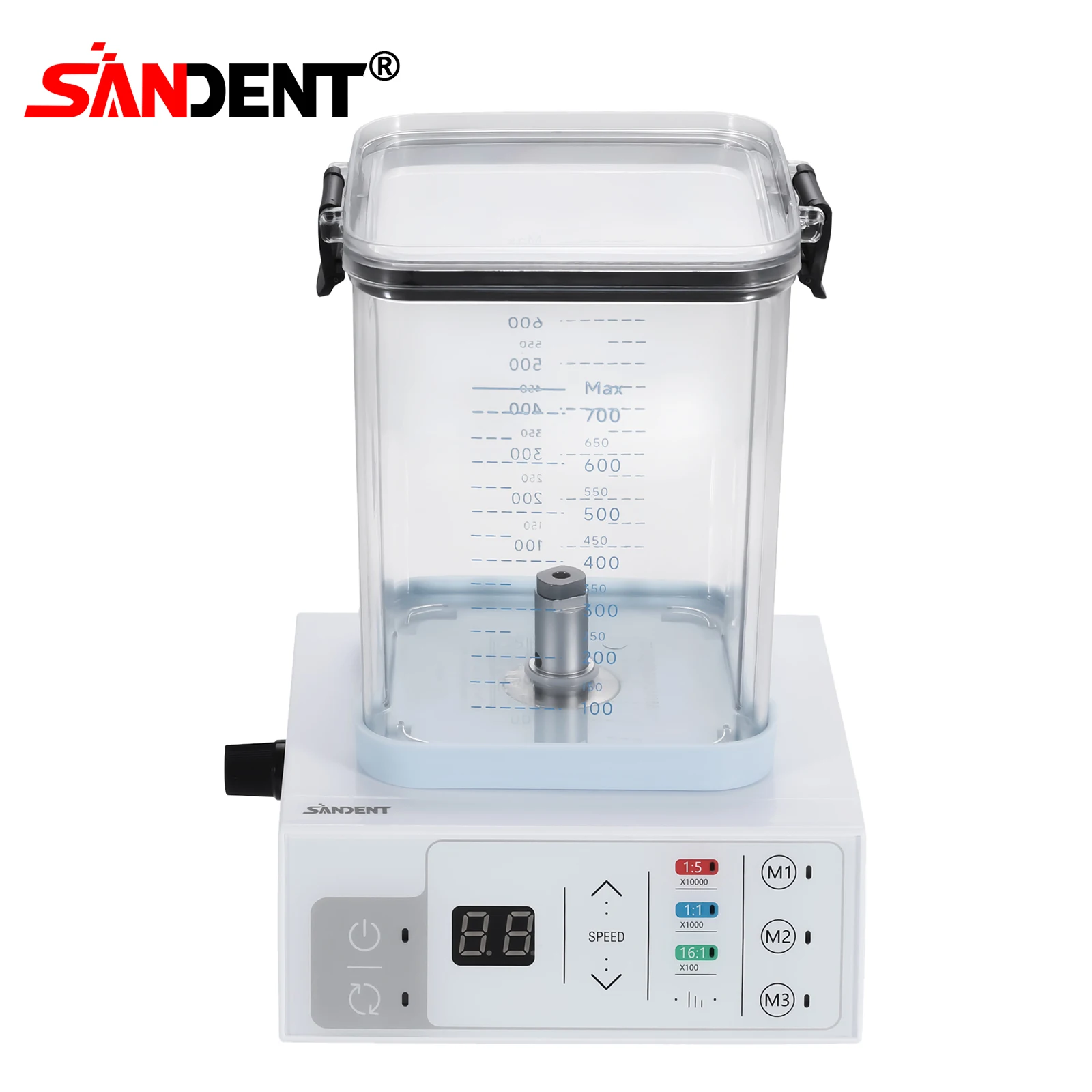 Micromotor Eléctrico Dental SANDENT de 40K RPM con LED, Sistema de Control Vectorial Tipo E, con Tanque de Agua para Prácticas Quirúrgicas