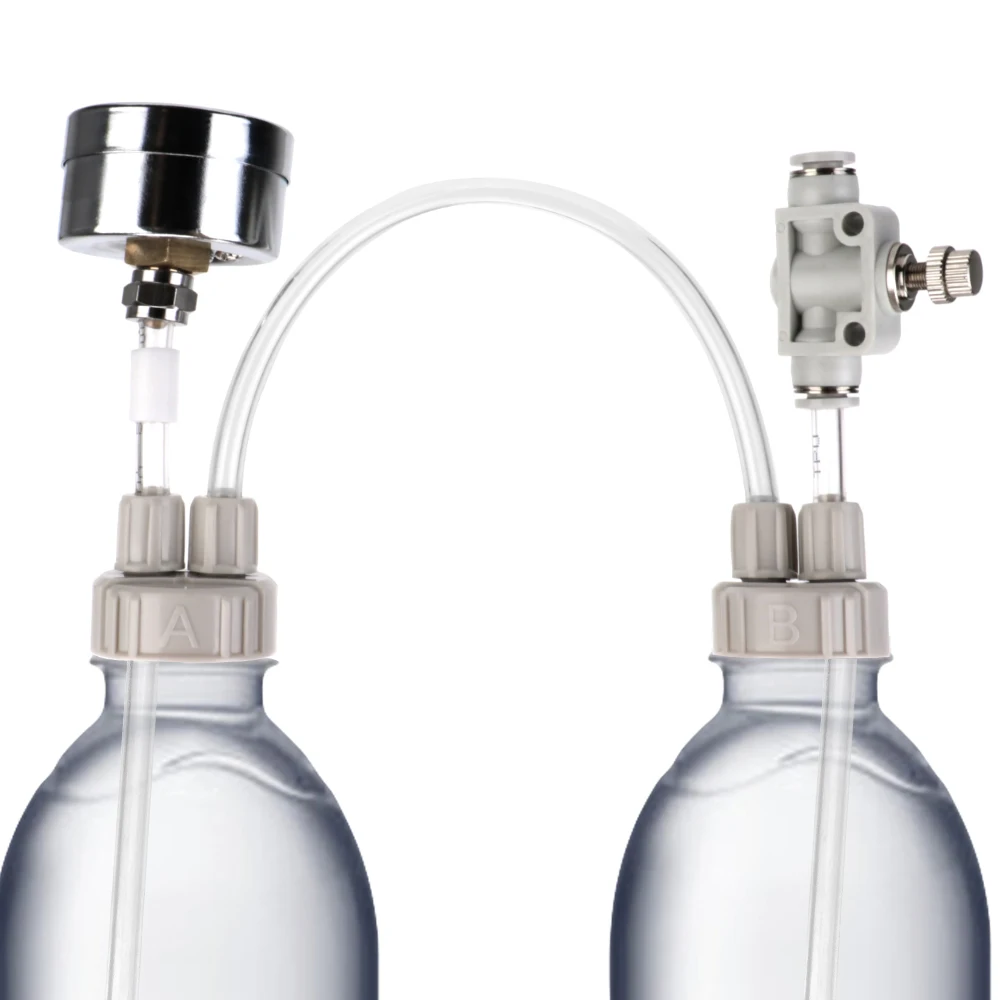 CO2 casero con dispositivo de flujo de aire de presión, Kit de sistema generador de CO2, difusor de válvula de CO2 DIY para pecera, agua y hierba