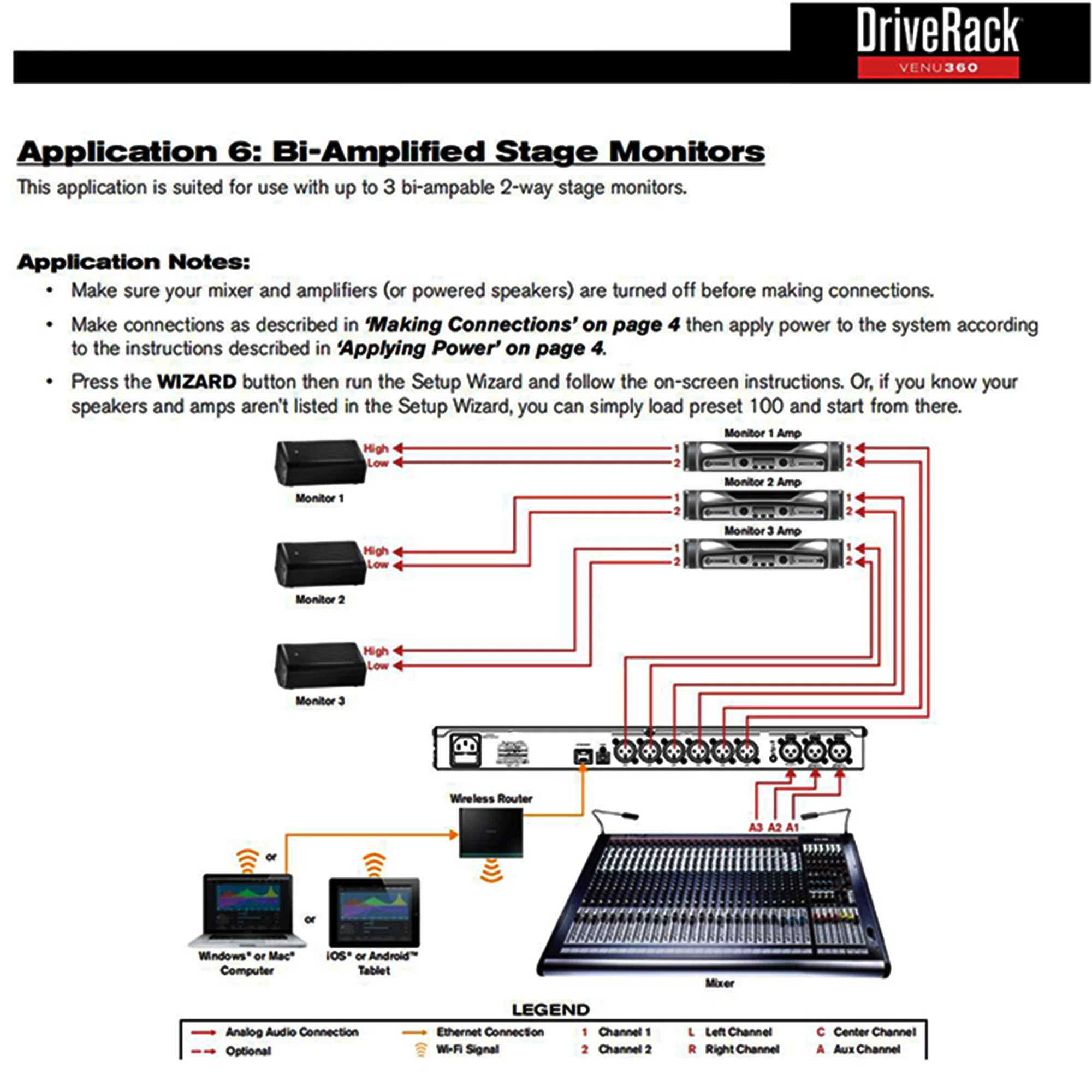 VENU360 Procesador de audio Stage Pro de 3 entradas y 6 salidas Software original Rack de controlador de audio Sistema completo de gestión de altavoces