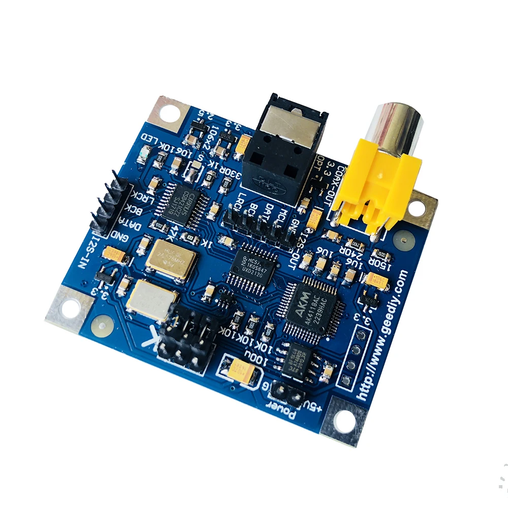 Nvarcher AK4118 Placa de salida I2S de fibra óptica Coaxial hasta 24 bits 192K VOLUMIO MOODEF para Raspberry Pi 2B 3B 3B + 4B