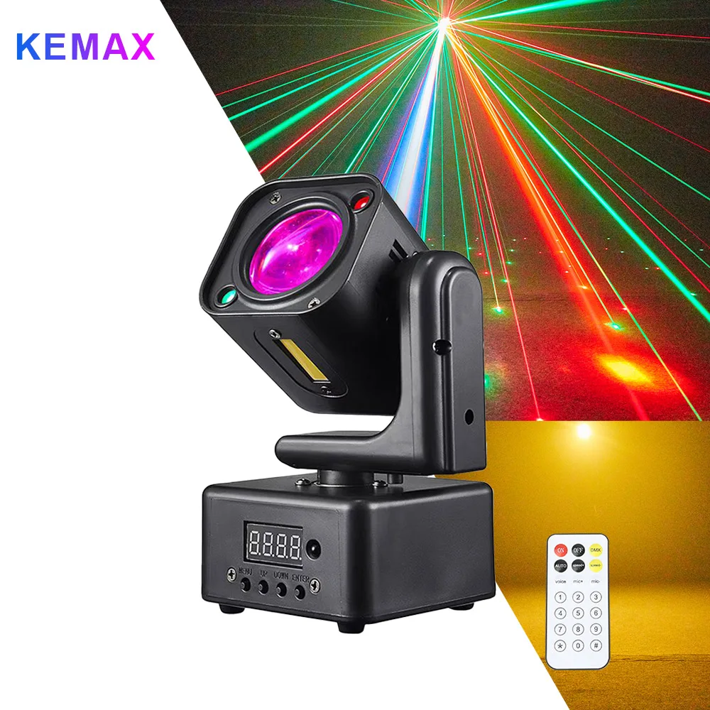 Mini LED Beam 36W RGBW, Equipo de DJ para Fiestas Disco, Efecto Estroboscópico con Control Remoto para Eventos Nocturnos, Espectáculos, KTV
