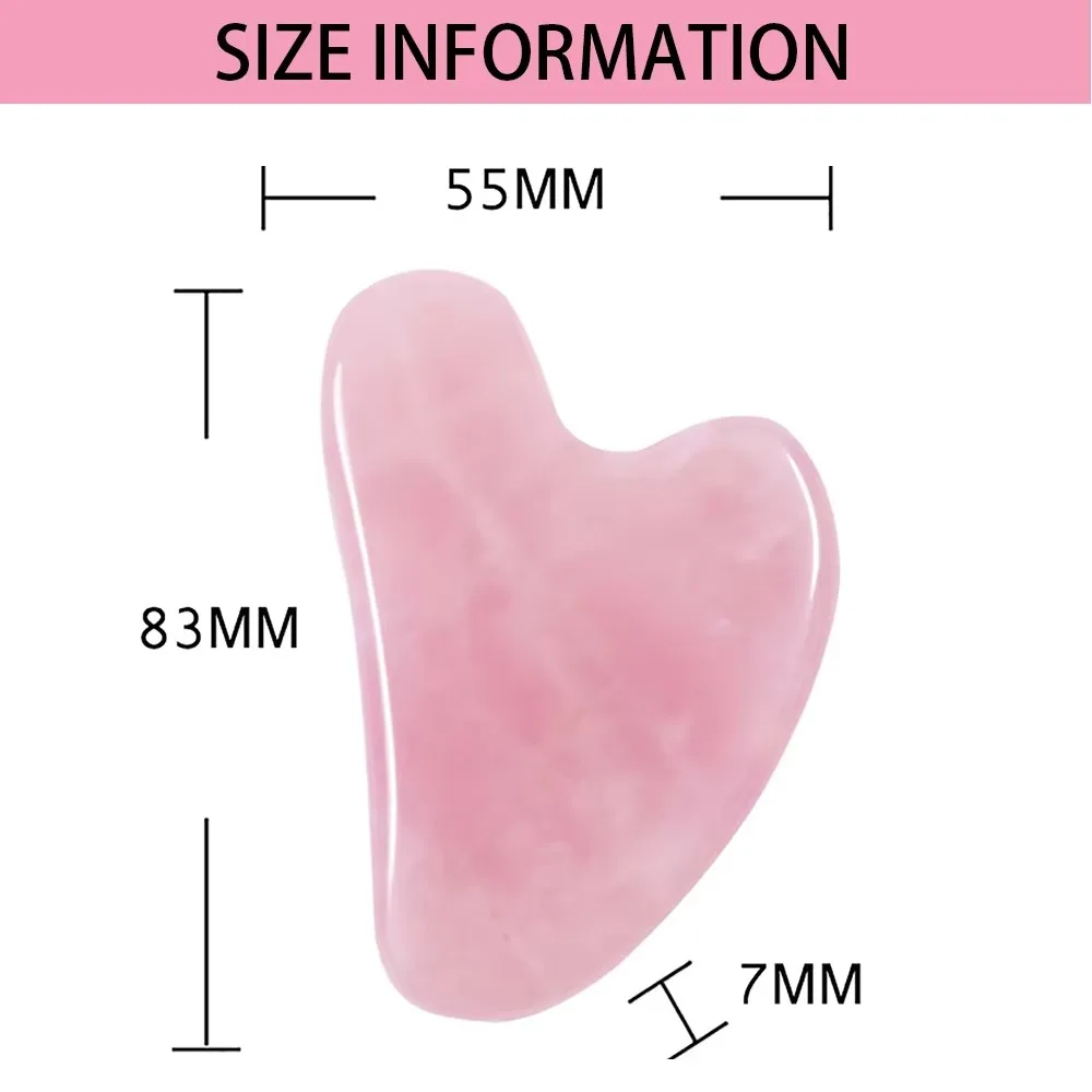 Tabla de Gua Sha de Resina, Raspador de Masaje Facial, Masajeador Facial en Forma de Corazón, Herramienta Portátil para el Cuidado de la Piel