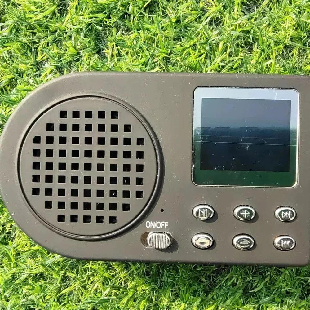 Altavoz con sonido para exteriores, 20w, 123dB, con 110 sonidos de aves, reproductor MP3, pantalla LED, llamada de sonido, Control remoto opcional