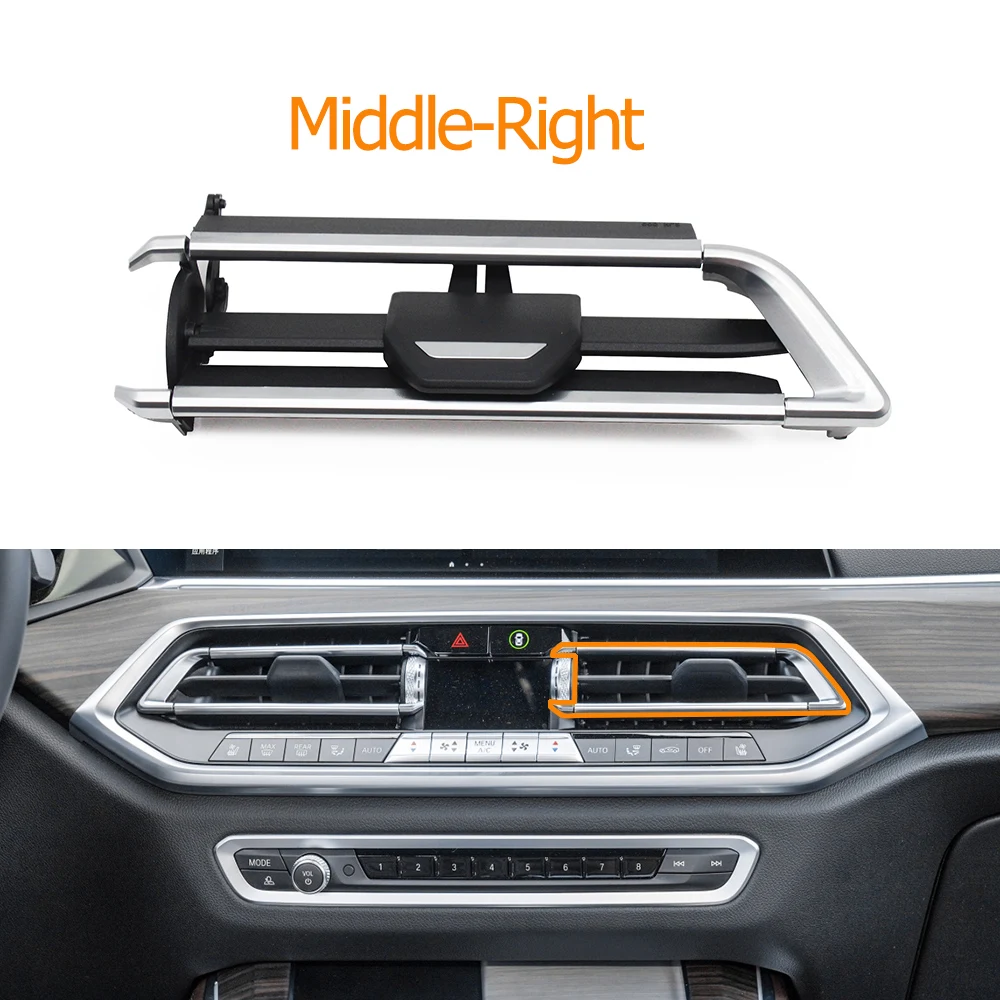 Kit de reparación de rejilla de salida de ventilación de aire acondicionado medio para salpicadero de coche, para BMW X5 X6 X7 Series G05 G06 G07 2019-2022 64119458543
