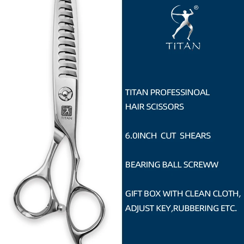 Tijeras Profesionales Titan para Cabello, Tijeras de Peluquería, Tijeras de Entresacar para Barbería