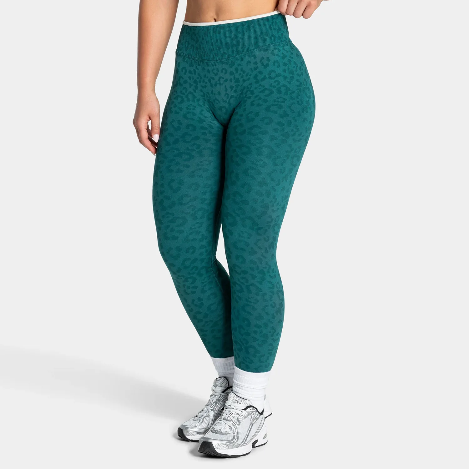 Leggings de Yoga de Cintura Alta para Mujer, Sin Costuras, para Fitness, Running, Entrenamiento, Gimnasio, con Efecto Push-Up, Estampado de Leopardo, Leggings Moldeadores y Reafirmantes