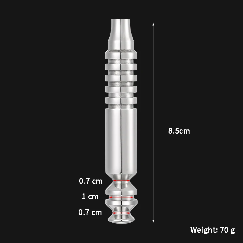 Mango de afeitar de seguridad de doble filo de acero inoxidable 316 L (sin cabezal)