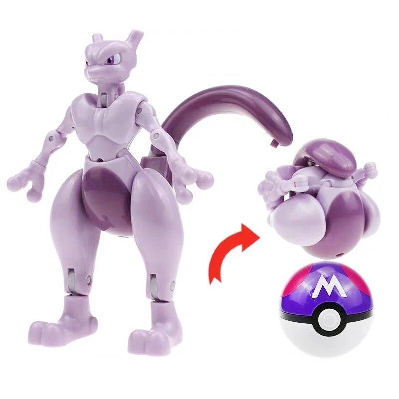 Figuras de acción de Pokémon para niños, 12 estilos, Pikachu, Eevee, Mewtwo, Greninja, Pokeball, modelo de Mascota, juguetes, regalos