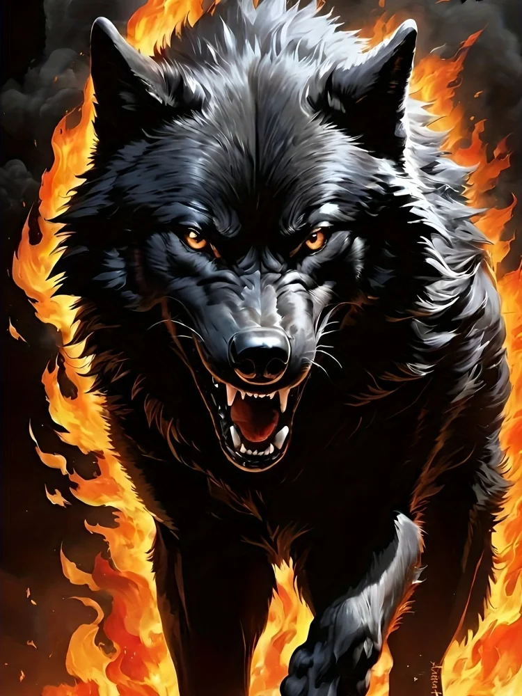 Camiseta con estampado gráfico de lobo de fuego en 3D para hombre, camiseta informal de gran tamaño para verano, ropa de manga corta para Fitness a la moda para hombre