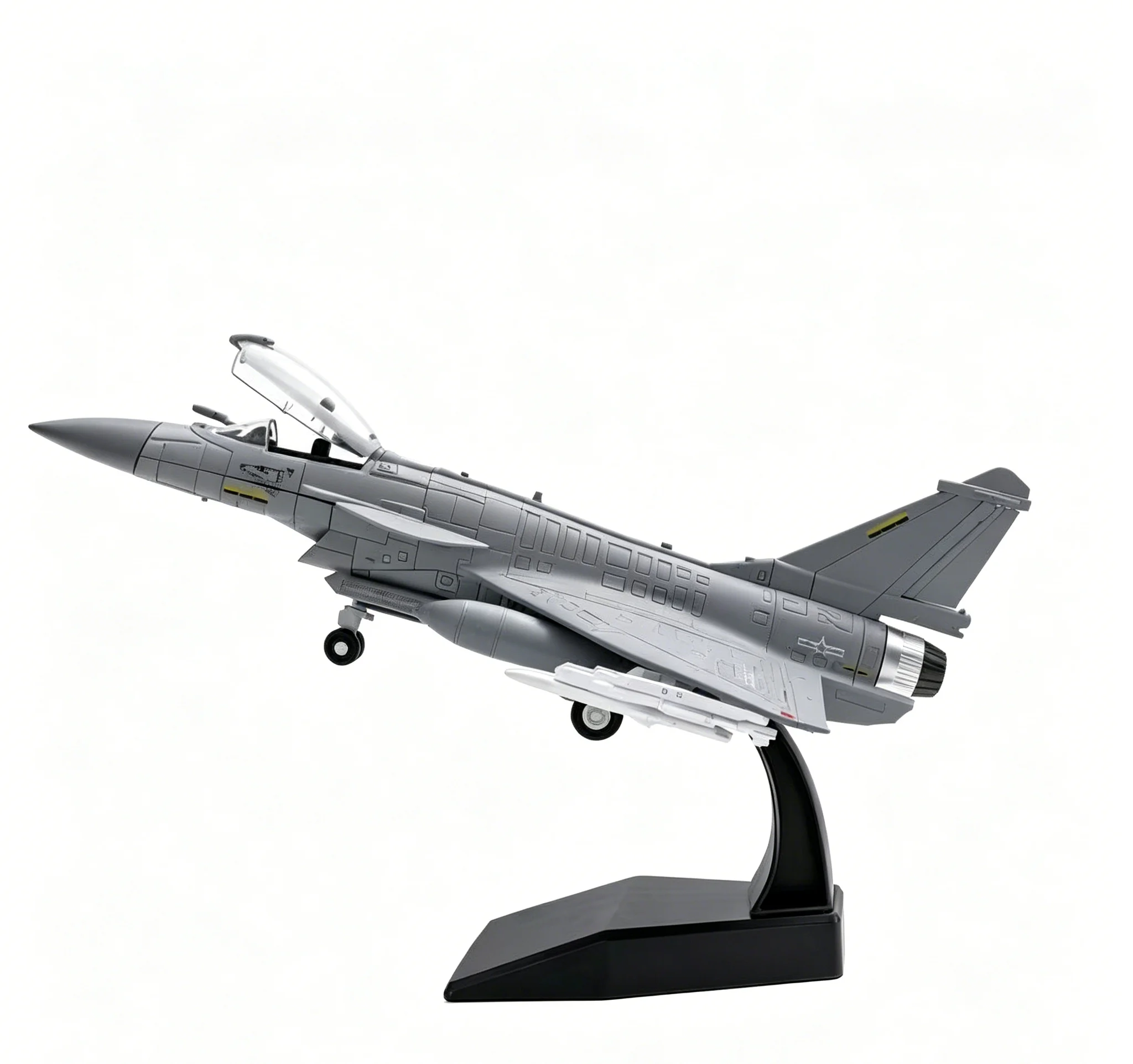 Modelo de Avión de Combate a Escala 1:72, de Plástico, Ensamblaje Rápido, Réplica de Aviones F-15 Eagle y J-10, Colección de Aviones Militares para Exhibición