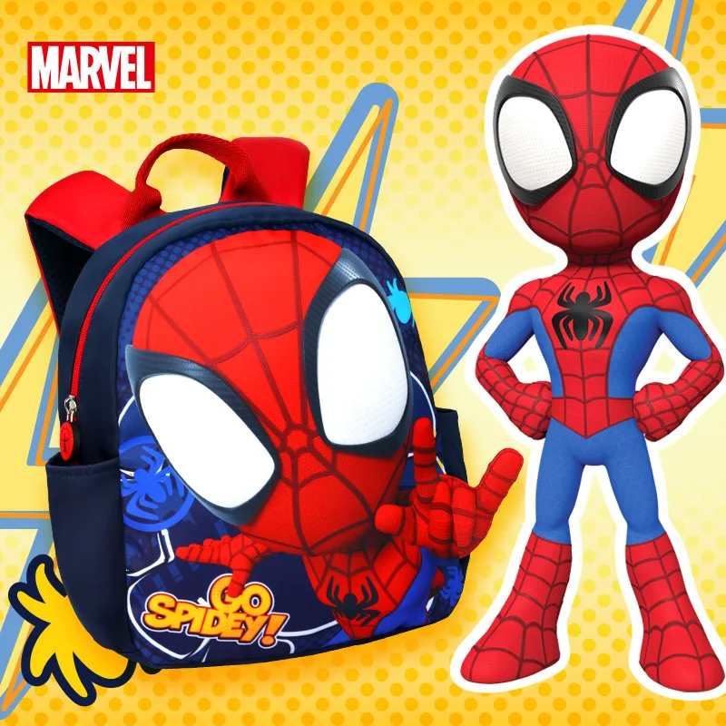 Mochila Disney Spider-Man para niños y niñas, bonita, cómoda, transpirable, ultraligera, impermeable