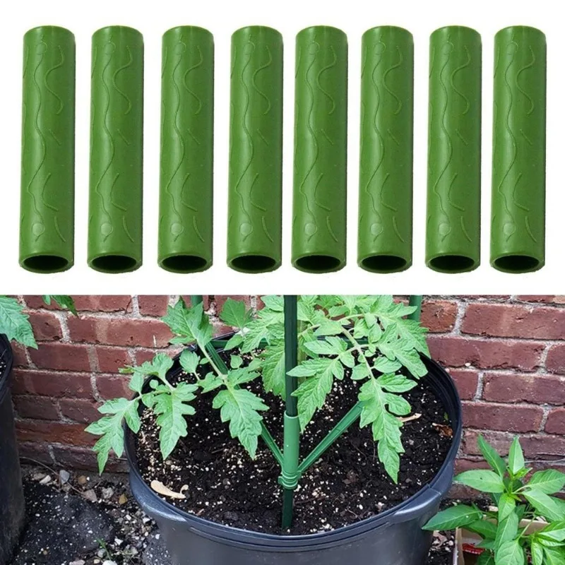 Soporte para plantas de jardinería, tubo de conexión, enredaderas, planta trepadora, estacas de 8/11/16/20mm, conector de palo de injerto, herramienta de jardín, 10 Uds.