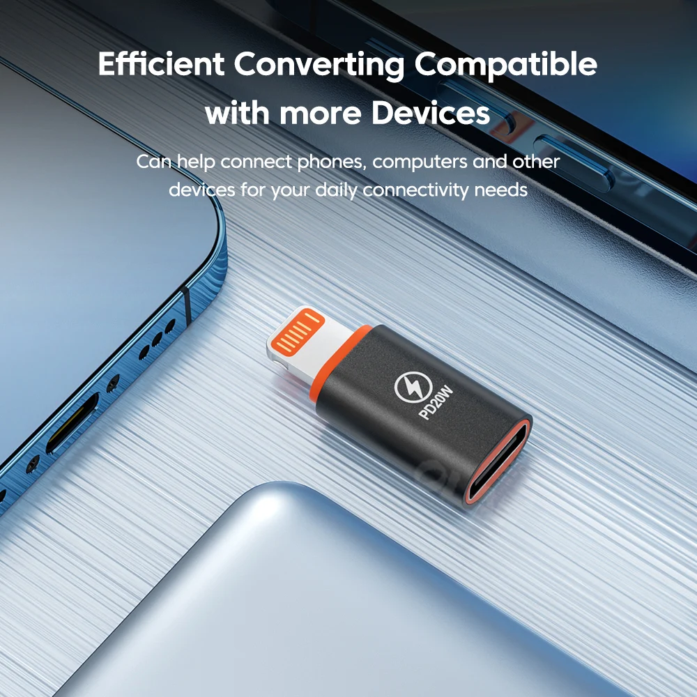 Adaptador Olaf OTG para iOS Lightning macho a conector hembra tipo c 20W convertidor adaptador de carga rápida PD para iPhone 14 13 iPad