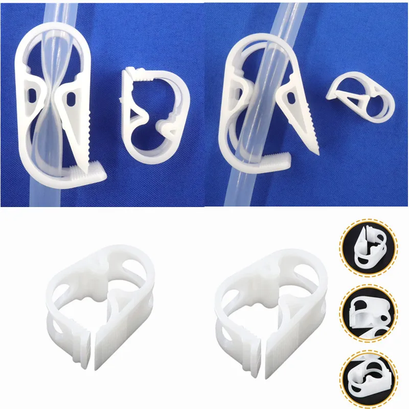 Abrazadera de plástico para Control de flujo, catéter médico ajustable para tanque de peces, regulador de flujo de manguera, 10/50/100
