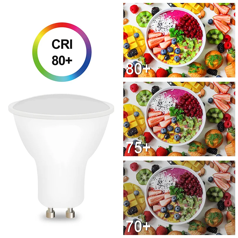 1-10 Uds. Foco LED GU10 AC220V bombilla LED de ahorro de energía 3W 6W 9W 12W bombilla LED para foco lámpara de 38 grados para el hogar