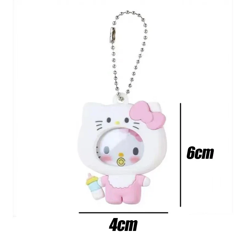 Llavero con insignia de My Melody, colgante de dibujos animados de Hangyodon y Hello Kitty, insignia reemplazable, cubierta protectora, adorno para mochila, regalos
