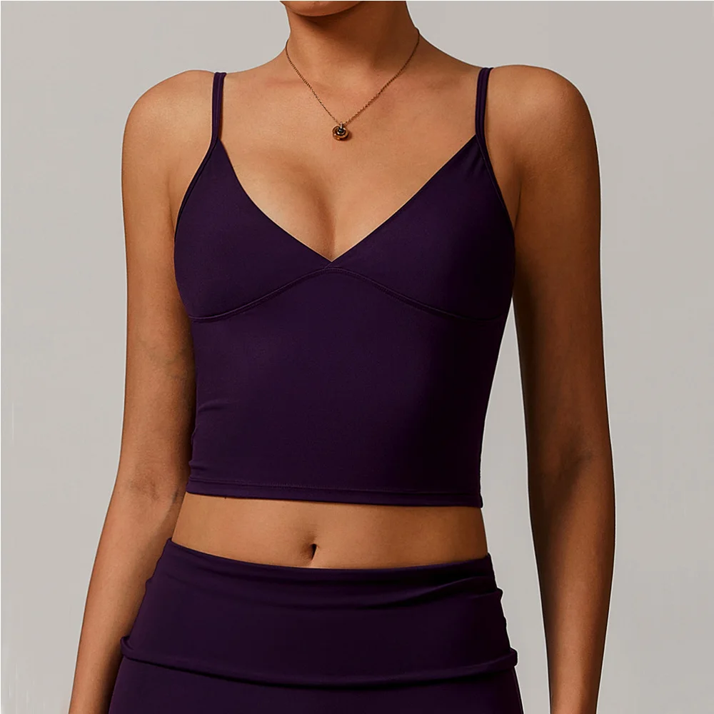 Ropa interior deportiva para mujer, Top de Yoga, chaleco alto a prueba de golpes, sujetador de secado rápido para Yoga y gimnasio, sujetadores de realce para correr y Fitness, ropa deportiva para mujer