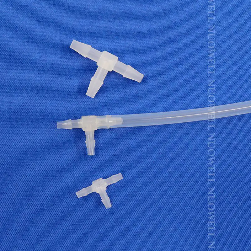 5 ~ 100 Uds 4mm tipo T reductor en T conector de plástico PP adaptador de Pagoda desviador de agua accesorios de tubería de riego manguera junta de acuario