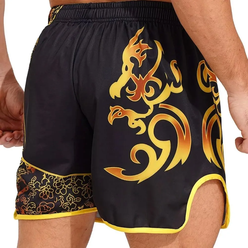 Boxers para hombre de Muay Thai Shorts deportivos MMA pantalones cortos de entrenamiento de lucha