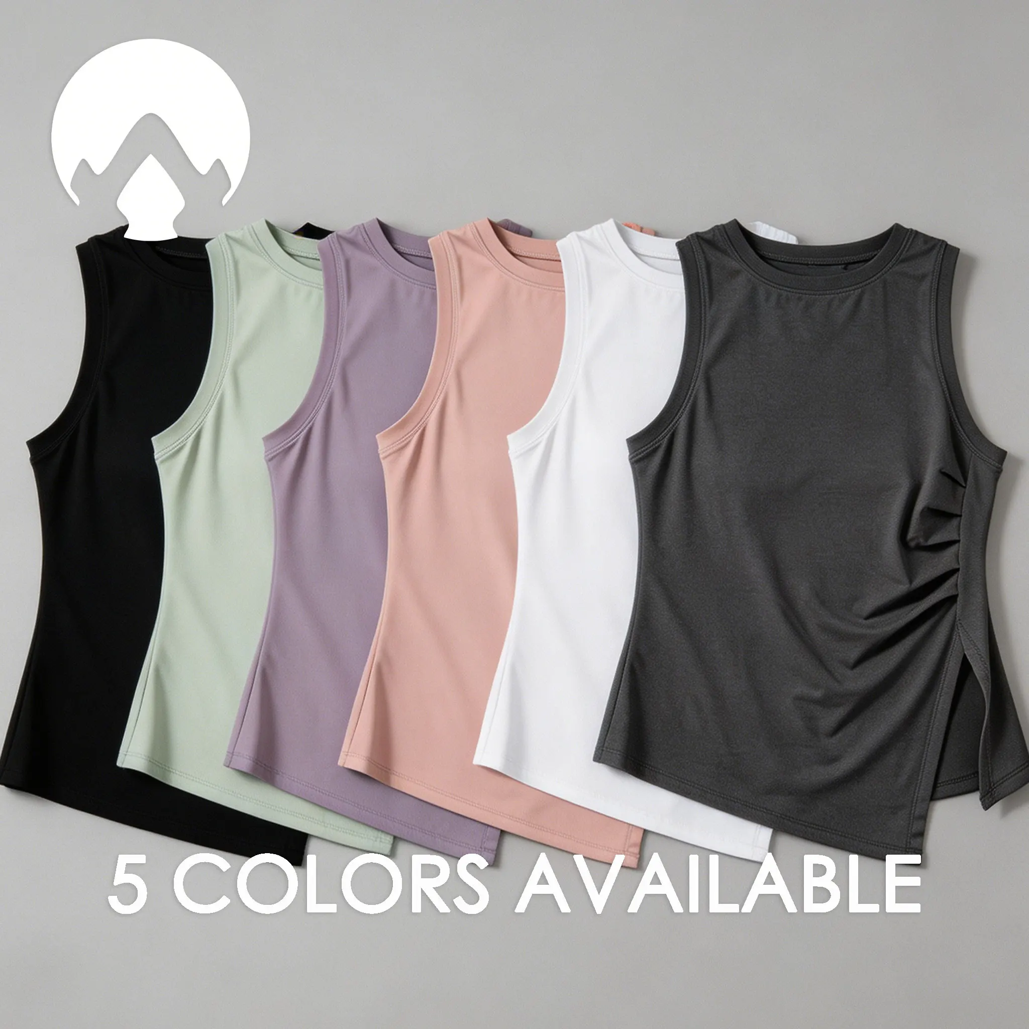 Chaleco deportivo con abertura para mujer, chaleco recortado de Yoga y Pilates de alta elasticidad, Top para entrenamiento físico, camiseta sin mangas transpirable, ropa deportiva femenina