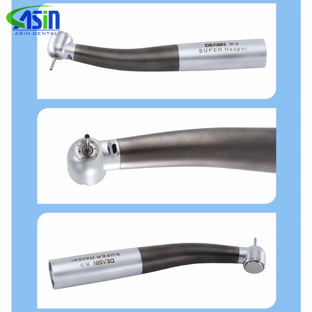 Pieza de mano Dental de aleación de titanio, cabezal de torsión de fibra óptica, turbina de aire, rodamiento de cerámica para KaVo 2/4/6, Conector de orificio, herramienta de dentista