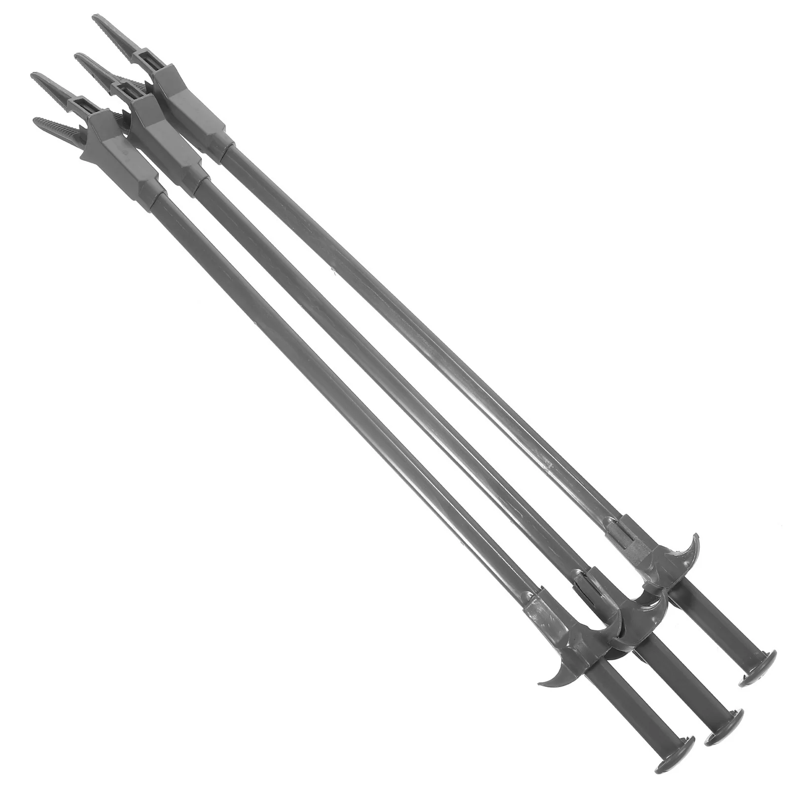 Pinzas de plástico para acuario, herramientas de limpieza de pecera con mango largo, Clip acuático profesional, 3 uds.