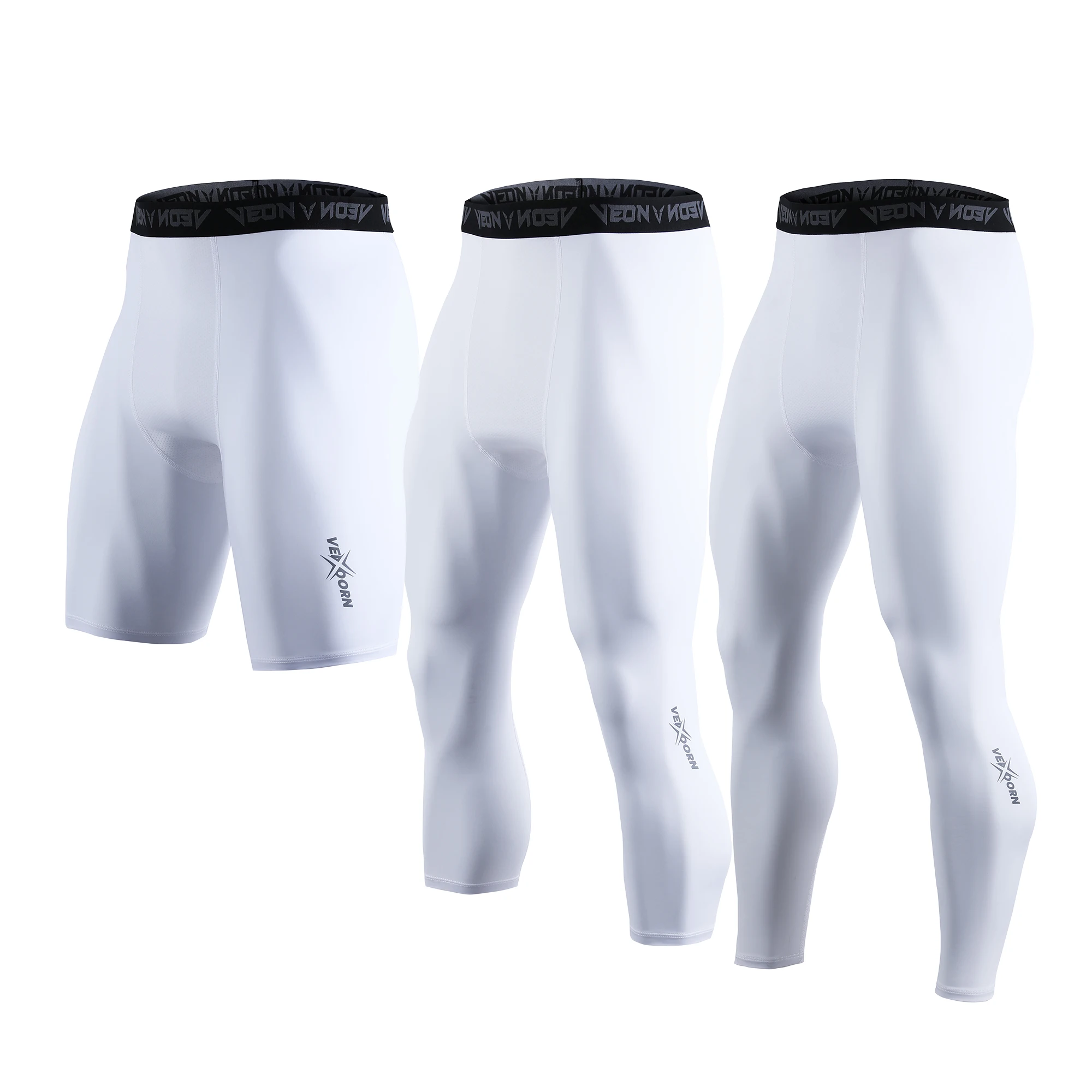 Pantalones de compresión para hombre, mallas frescas y secas, capa base deportiva, mallas para correr, pantalones cortos activos de entrenamiento atlético