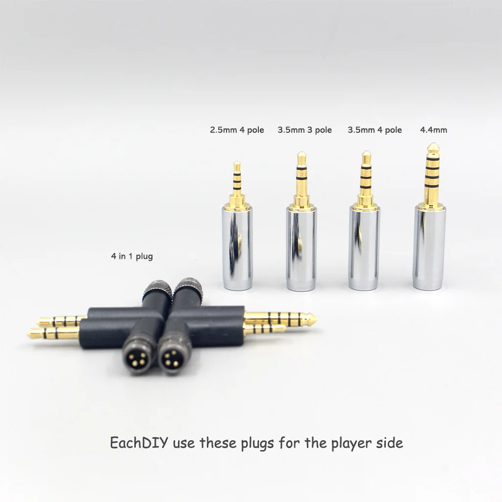 Cable de nailon 99% plateado con paladio, grafeno y oro para Denon AH-D7200 AH-D5200 AH-D9200 AH-D600 AH-D7100 LN008293