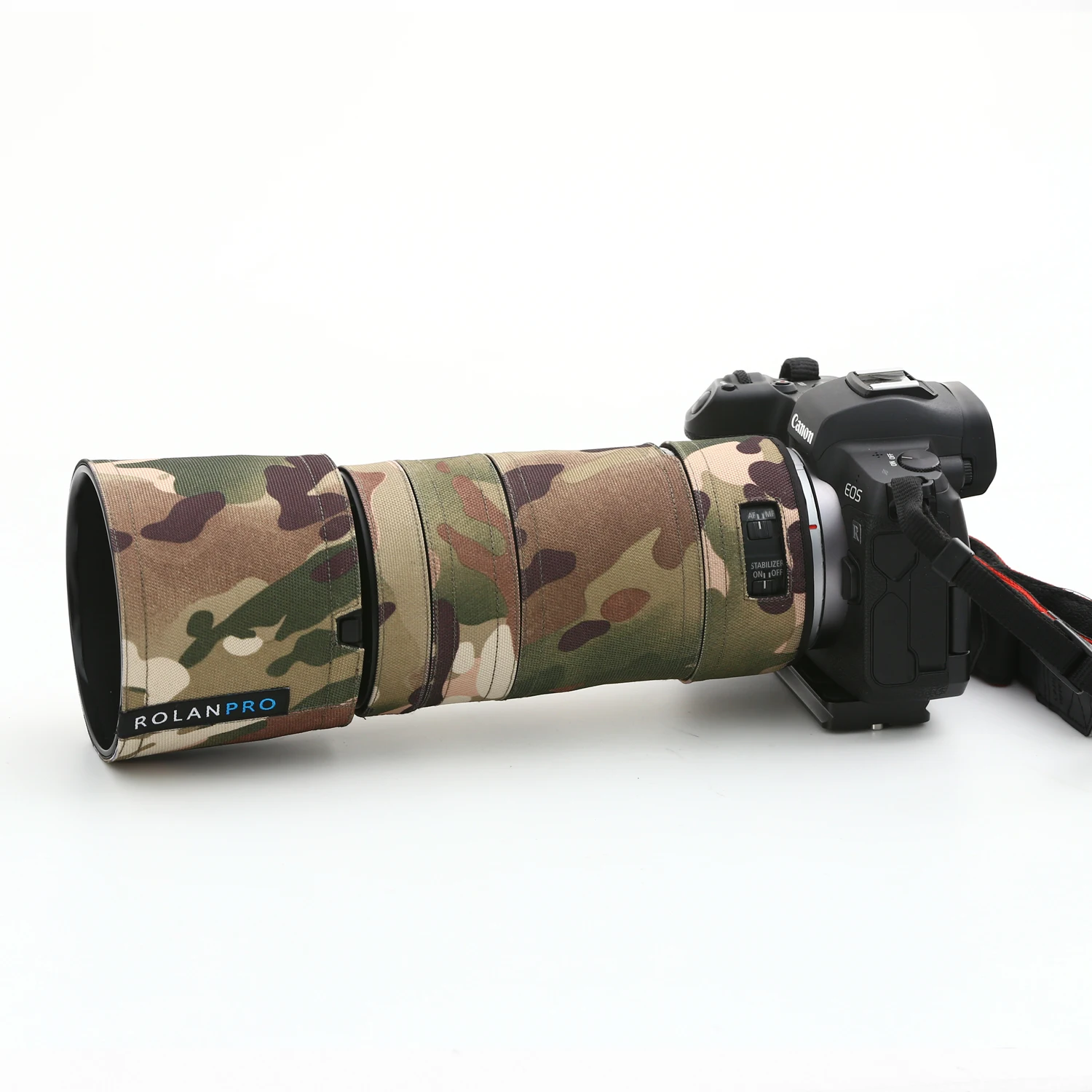 ROLANPRO-abrigo de lente impermeable para Canon RF 100-400mm F5.6-8 IS USM, cubierta de lluvia de camuflaje, funda de lente para Canon RF 100 400mm