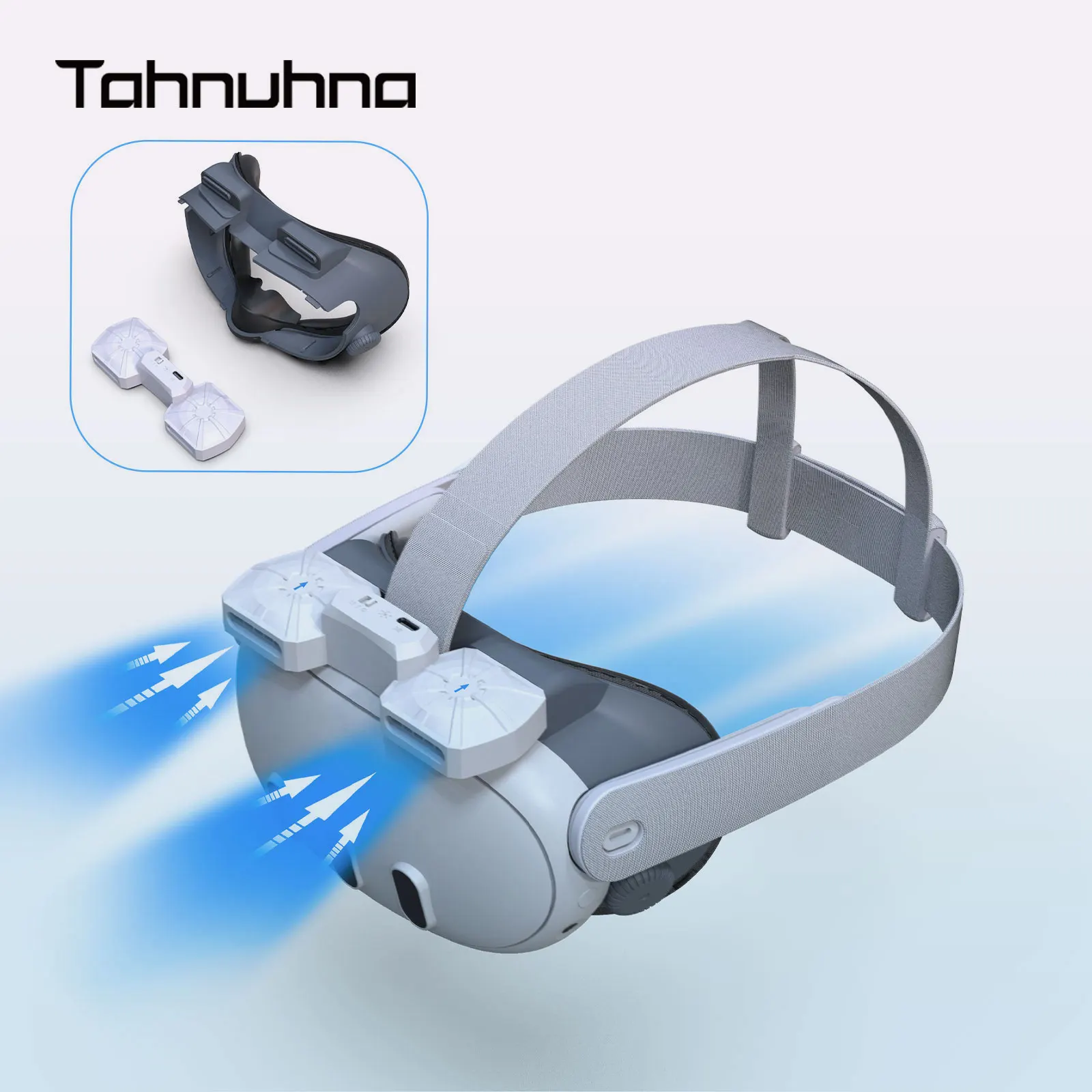 Ventilador de refrigeración para auriculares Meta Quest 3 VR, circulación de aire transpirable con interfaz Facial, cubierta facial para accesorios Quest3