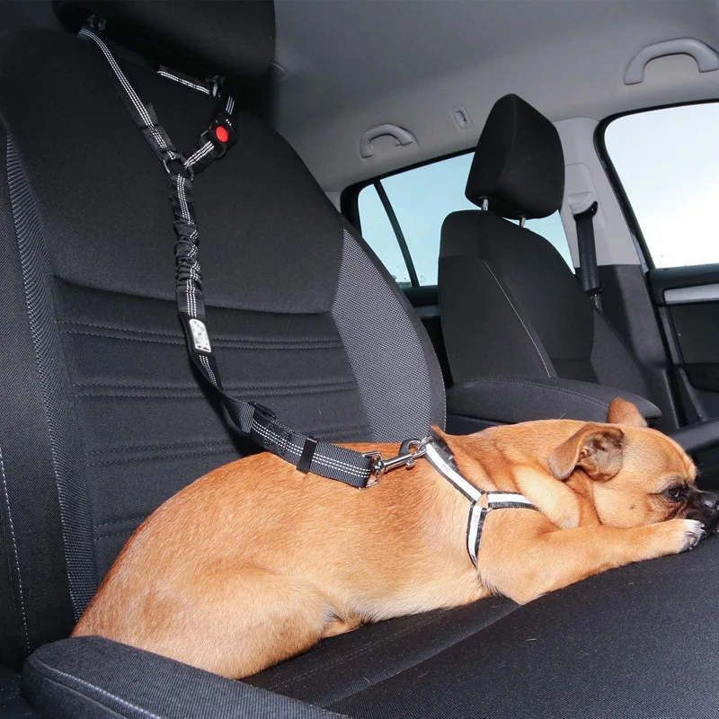 Cinturón de Seguridad Reflectante para Perros, Correa para Pasear Perros, Accesorios de Viaje para Automóvil, Arnés para Perros Pequeños, Suministros para Mascotas