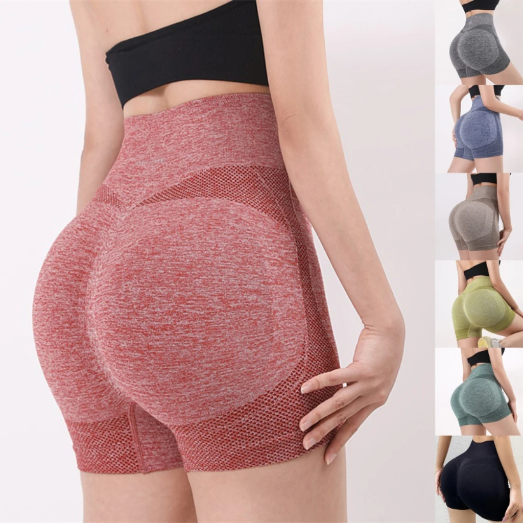Shorts de Yoga para Mujer, Cintura Alta, Shorts Deportivos, Fitness, Yoga, Levanta Glúteos, Shorts Cortos para Gimnasio, Correr, Ropa Deportiva