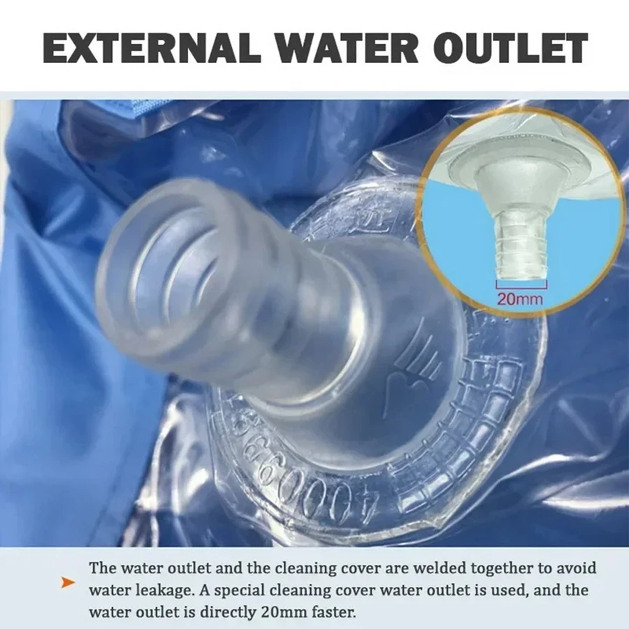 Juego de cubierta de agua de aire acondicionado grande, limpiador con acondicionador de tubería de agua, Kit de limpieza impermeable, adecuado para 24000-36000 Btu