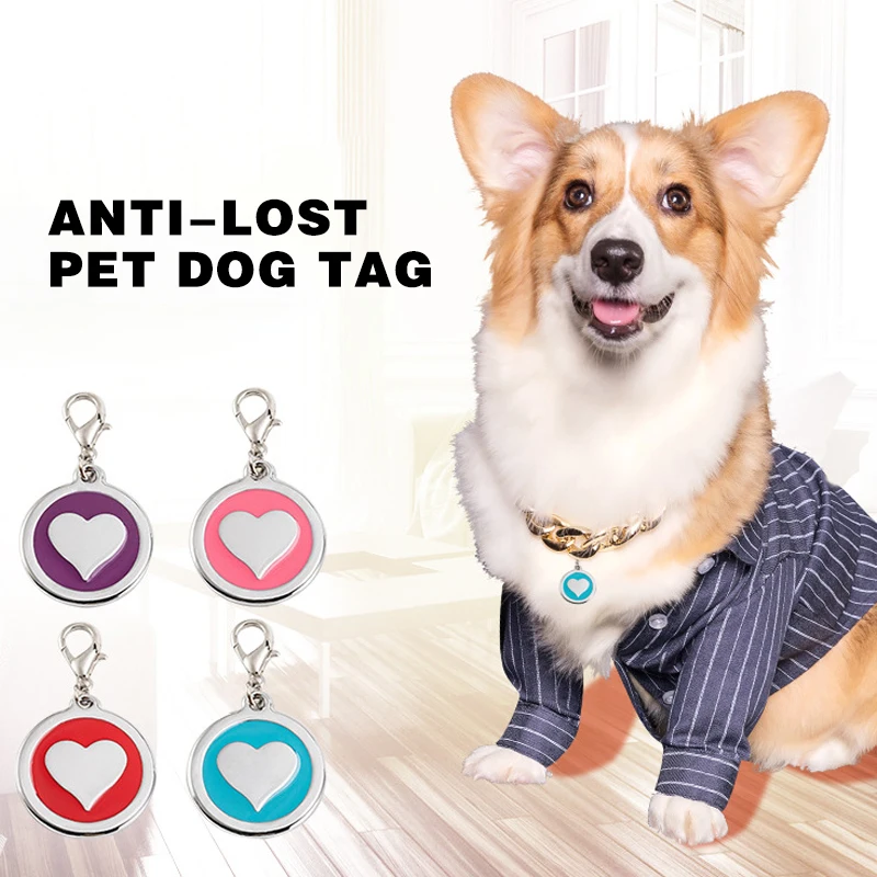 Lindos modelos de amor se pueden escribir etiqueta de perro, etiqueta de Metal para perro mascota, letras antipérdida, etiqueta para perro mascota, llavero con logotipo personalizado, accesorios para mascotas