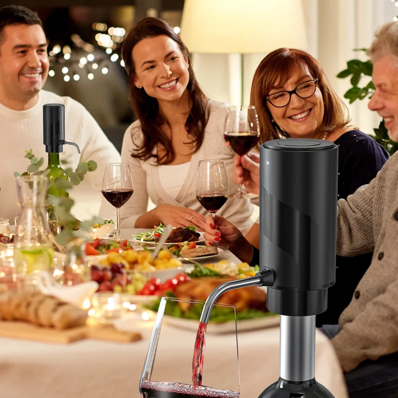 Dispensador de aireador de vino eléctrico recargable, decantador de vino automático, dispensador de vino eléctrico inteligente, herramienta de cocina para fiesta, regalo