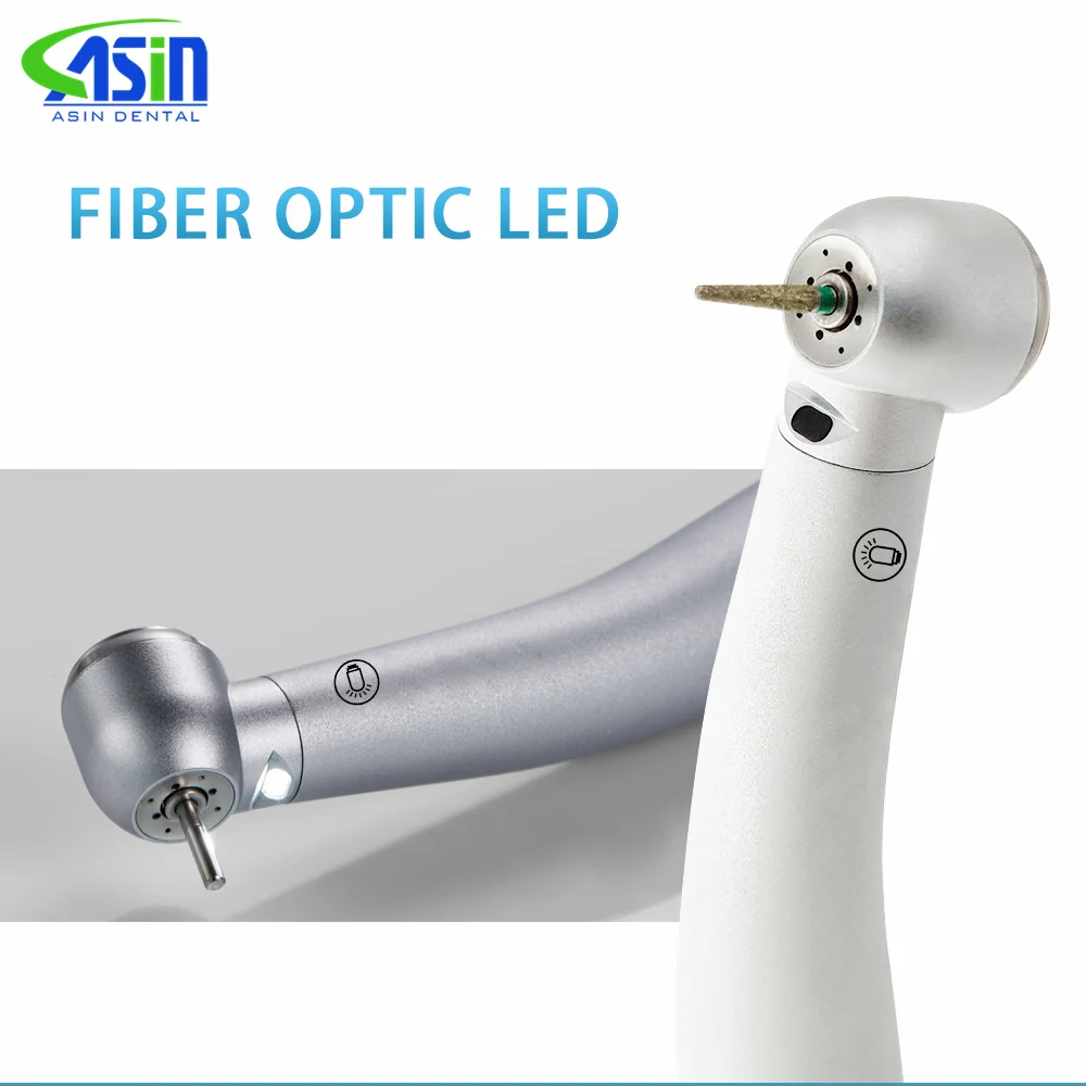 Pieza de mano dental de alta velocidad con fibra óptica LED, turbina tipo KV 9000, herramientas de odontología, material dental