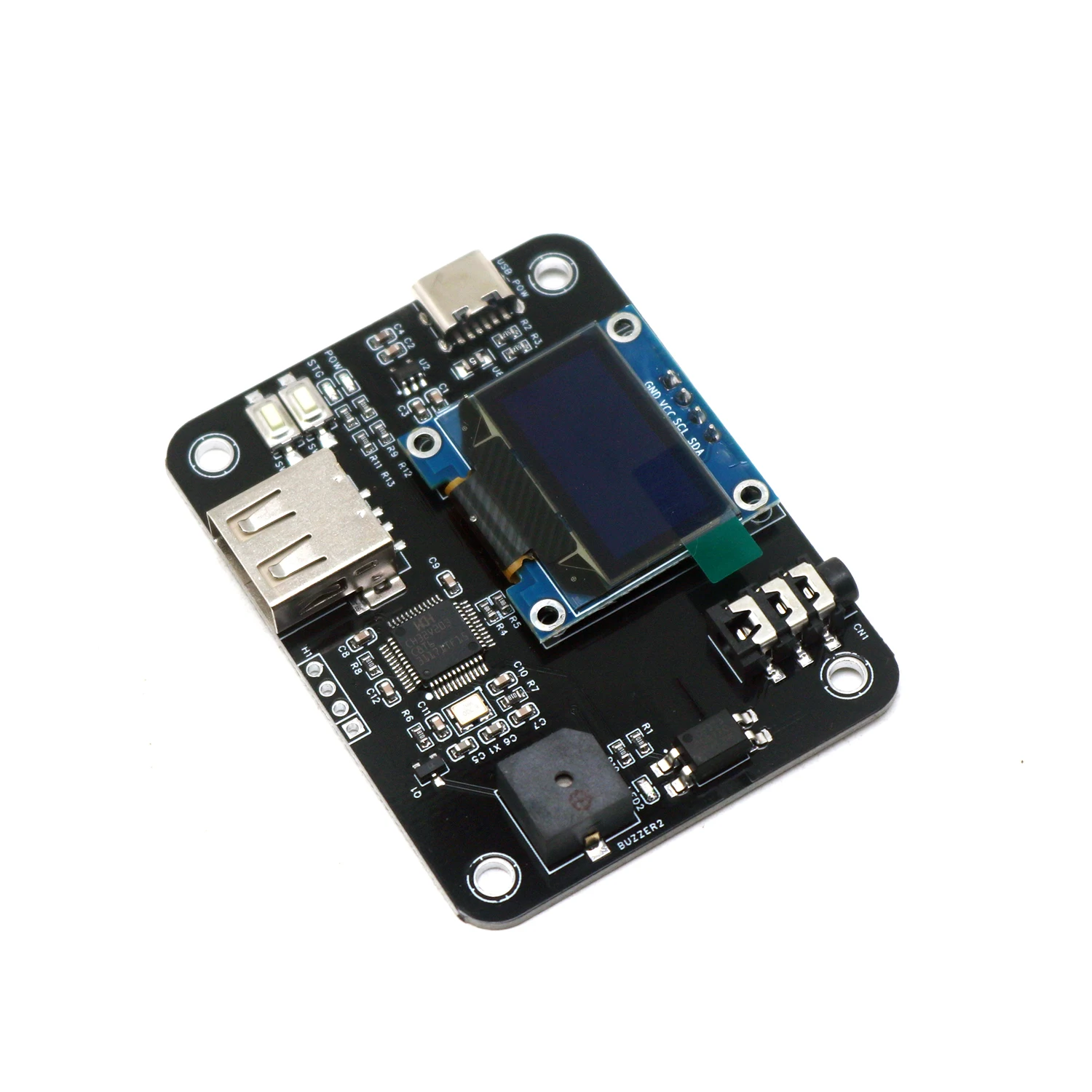 Ham Radio CW Teclado de práctica y transmisión con pantalla OLED y USB, teclado electrónico de código Morse para entrenar radio aficionados
