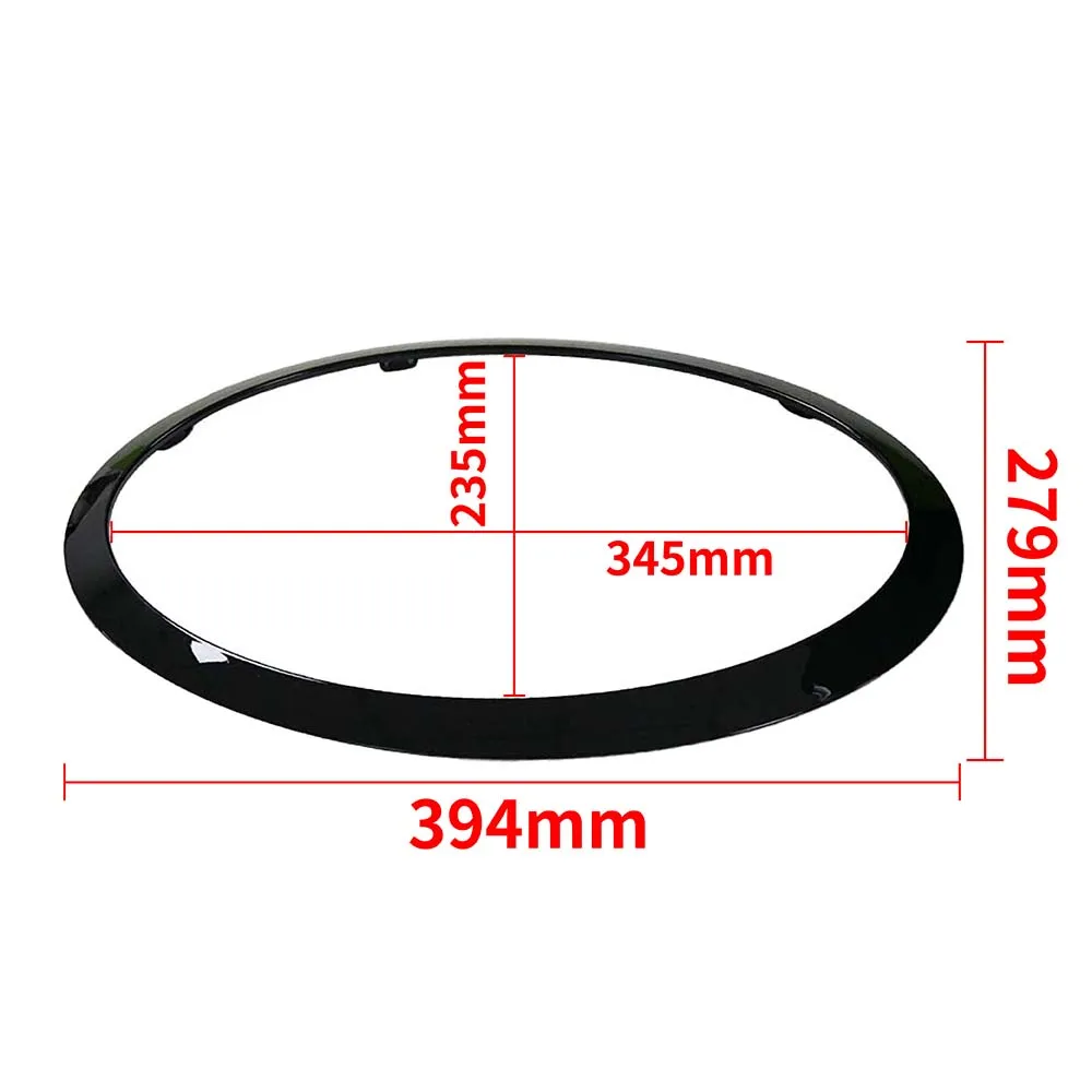 51137300632    2 uds para Mini Cooper F55 F56 F57 2014 anillo de faro negro brillante moldura cubierta envolvente marco de luz trasera coche Ac