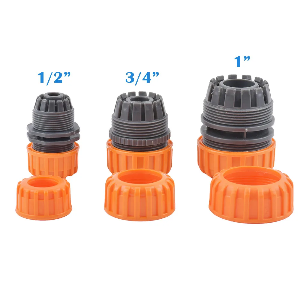 Conector rápido para manguera de jardín, acoplador de tubería de 1/2 3/4 y 1 pulgada, conector de parada de agua, sistema de riego de junta de reparación de 32/20/16mm