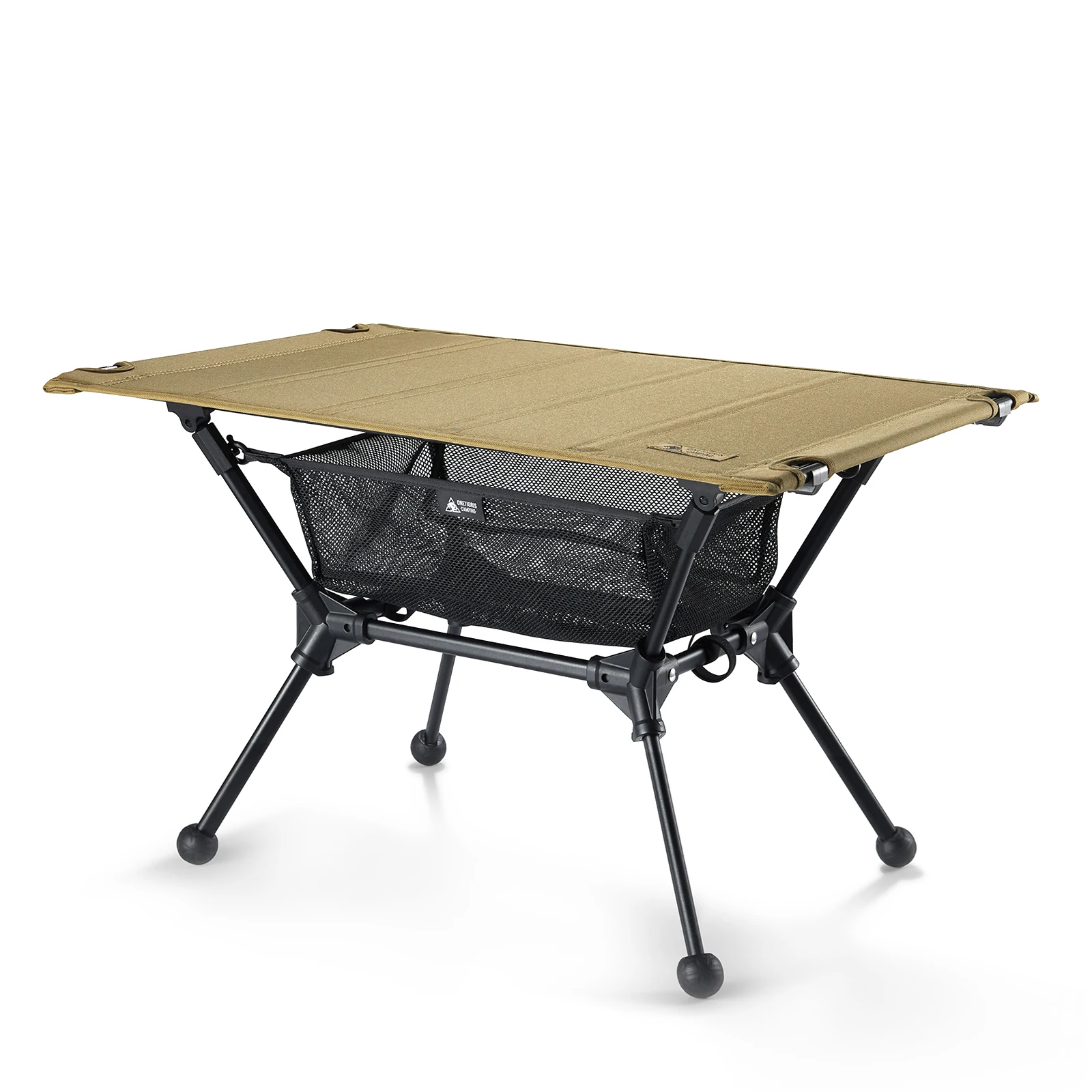 Mesa Plegable para Acampar OneTigris Dipper, Muebles de Exterior, Mesa Ultraligera para Picnic con Almacenamiento en Malla, Escritorio para Acampar con Almacenamiento