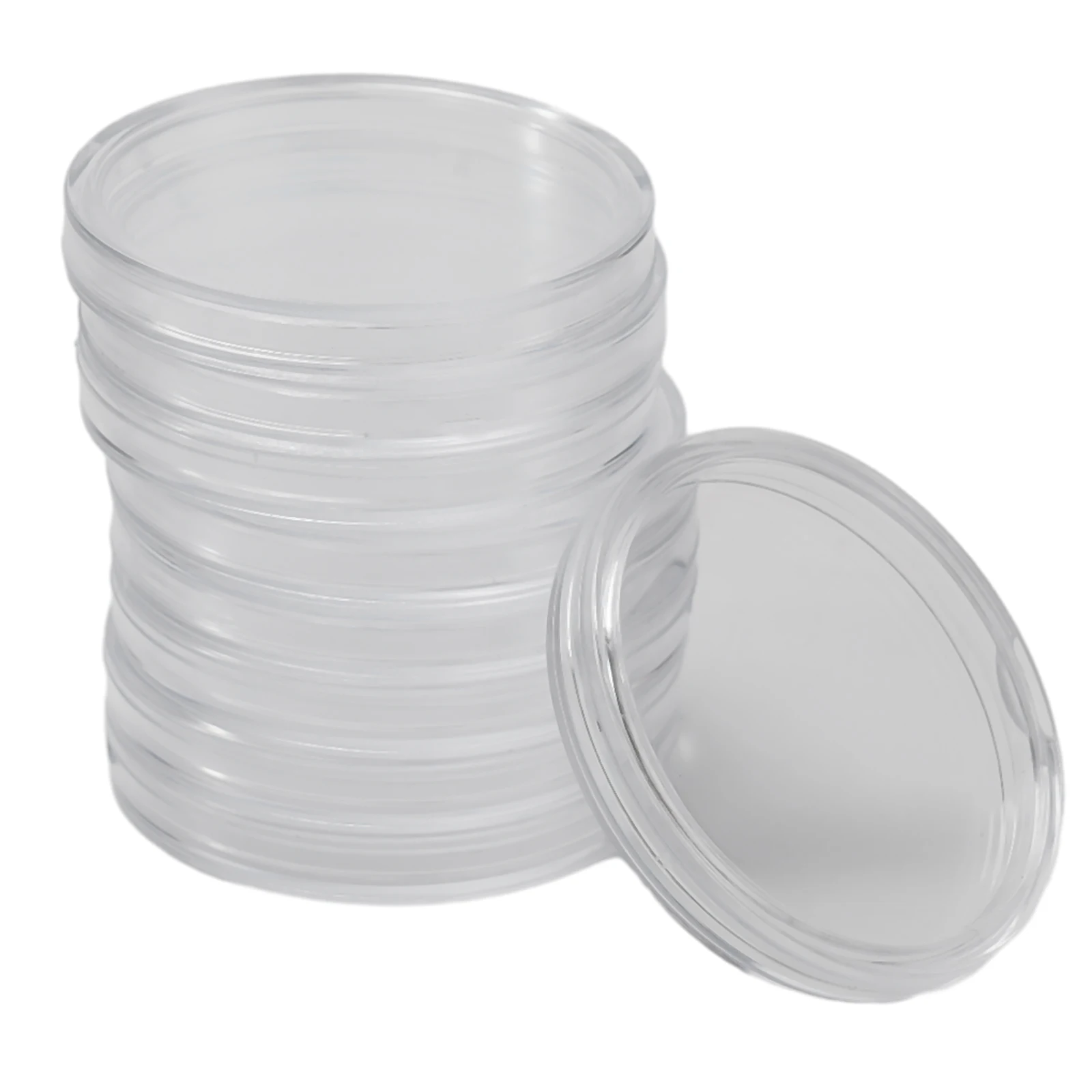 100 Uds. Cápsulas para monedas sin montura de 39mm pueden adaptarse a monedas de plata Britannia de 1 Oz cápsulas de almacenamiento cajas de protección contenedor