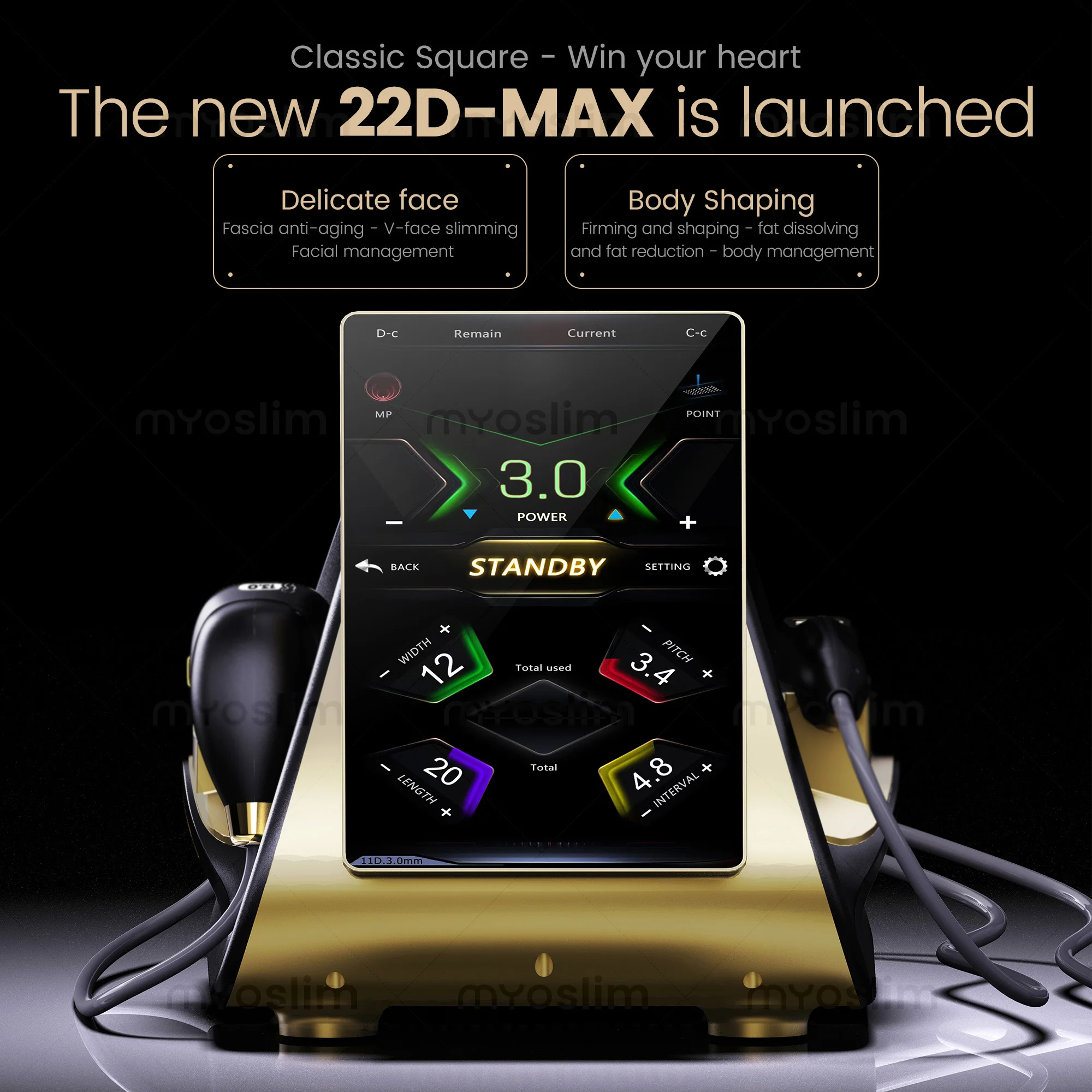 Máquina Portátil 2 en 1 MAX Ultra 360 para Lifting Facial, Doble Mango, Tensado de Piel, Moldeado Corporal 3D