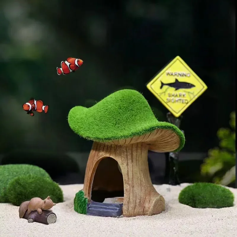 Casa creativa, decoración de acuario, paisaje, pecera acuática, adorno, decoración, cristal de alta calidad, camarones, Dodge, casa, refugio