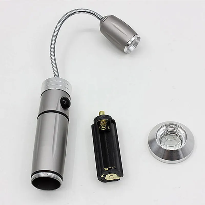 Linterna LED Luz para barbacoa al aire libre Lámpara de parrilla superbrillante con zoom ajustable 360 °   Antorcha de trabajo de emergencia para acampar con base magnética