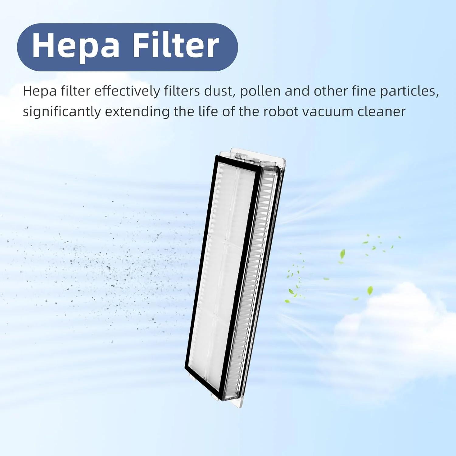 Repuestos para Robot Aspirador Dreame Bot D10s Plus D9 Plus: Cepillos Laterales Principales, Paños de Limpieza, Filtros HEPA, Bolsas para Polvo y Accesorios