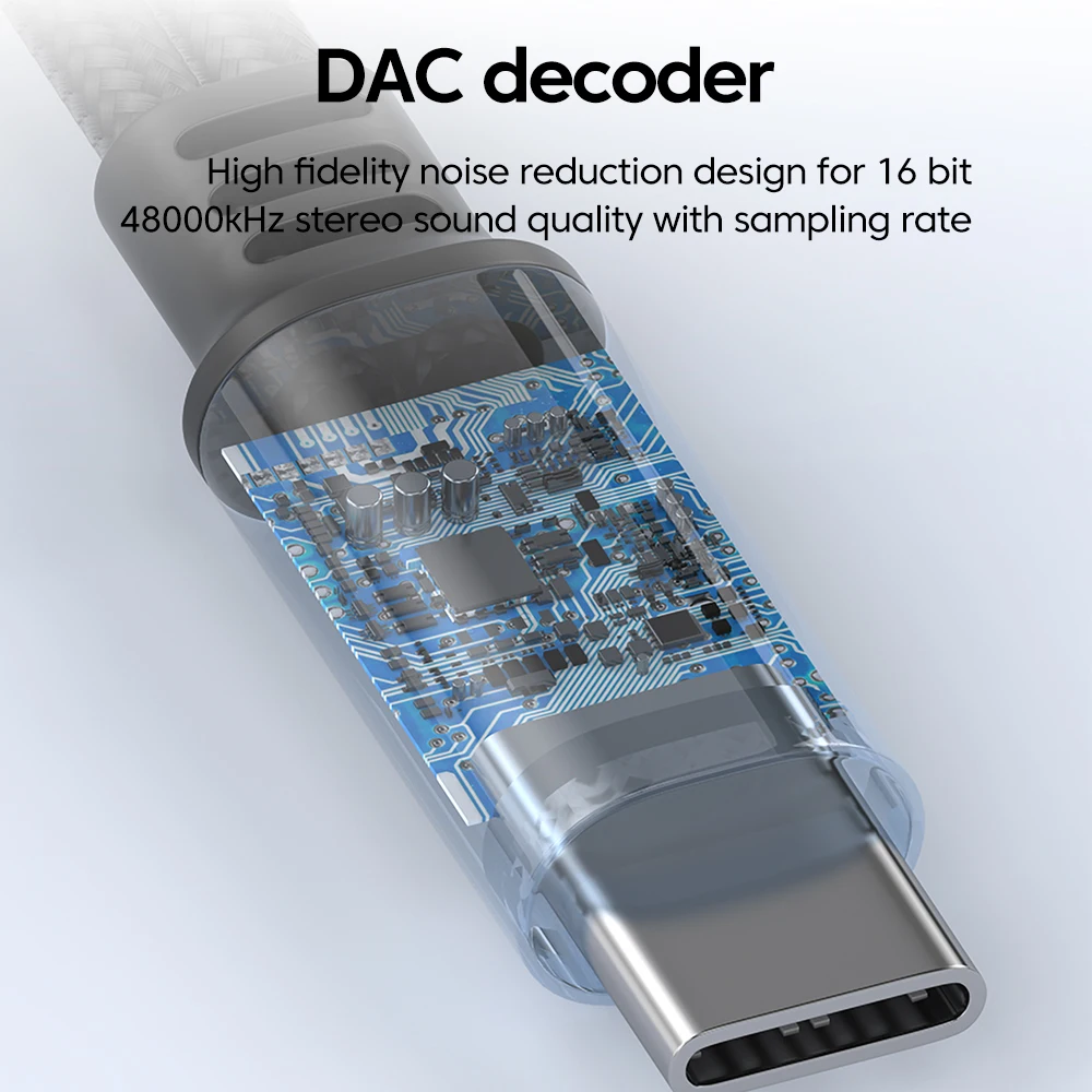 OLAF tipo C a doble conector de 3,5mm micrófono escucha DAC USB C adaptador de Audio 3,5mm Aux hembra para iPhone 16 15 convertidor Samsung