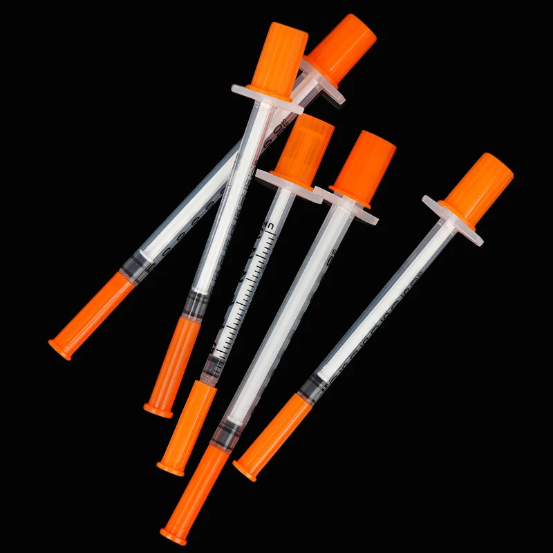 50Pcs/Pack 0.3ML 0.5ML 1ML Animal Syringe with Lab Supplies Farm Animal Cattle Sheep Horses Cat Dog Pet Syringes Liquid Tattoo