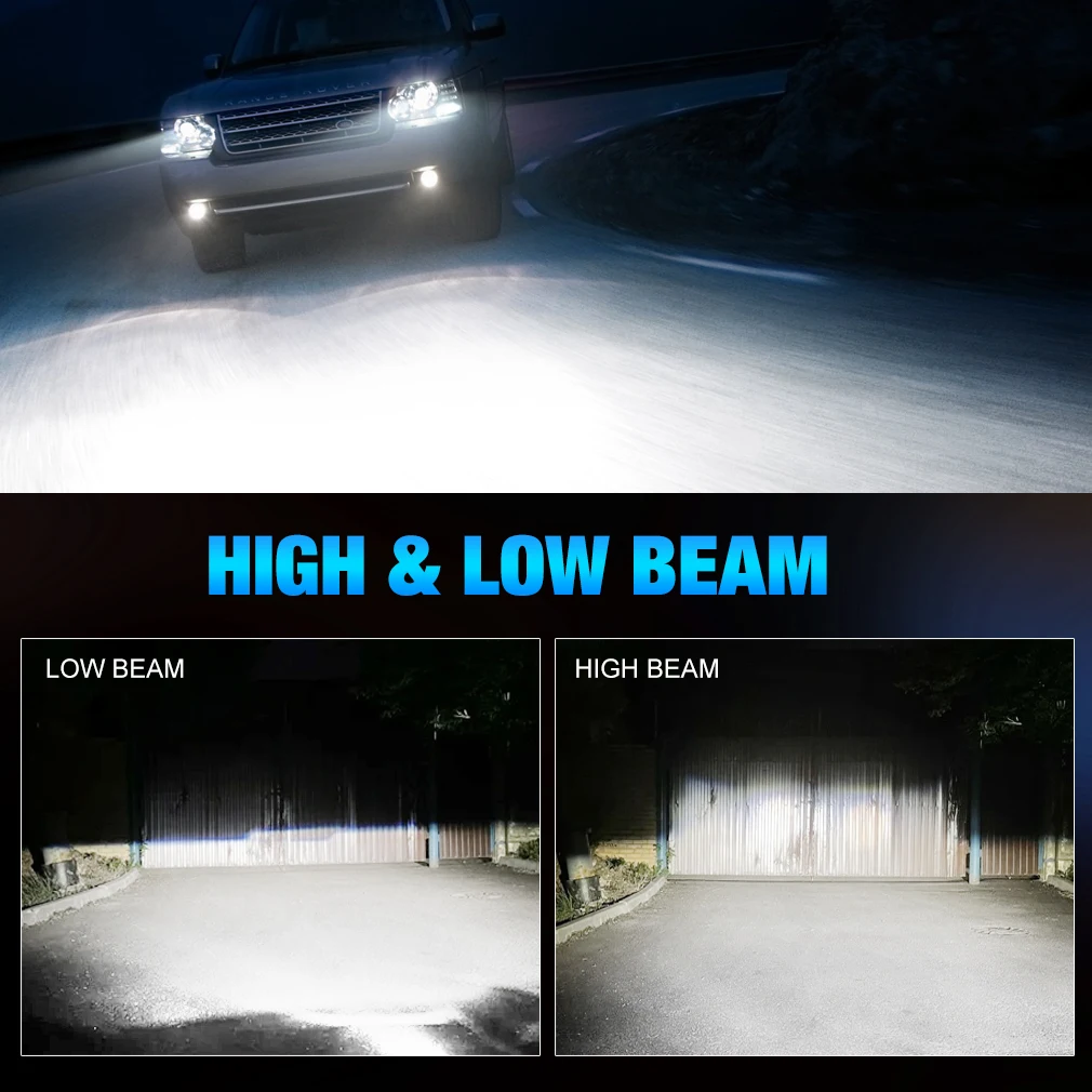 XSTORM faro de coche H1 H4 H7 LED H8 H11 9005 HB3 9006 HB4 9012 Hir2 9008 H13 bombilla Led Canbus Kit de automóvil H7 Turbo lámpara antiniebla