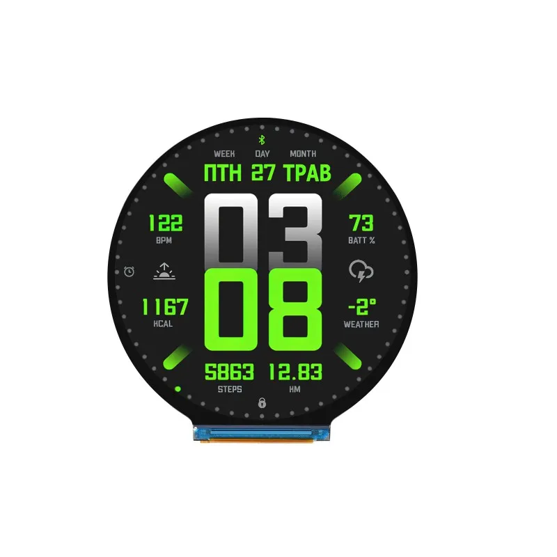 Waveshare ESP32-S3-LCD-2.8C,ESP32-S3 Placa de desarrollo de pantalla redonda de 2,8 pulgadas, 480 × 480, procesador LX7 de doble núcleo de 32 bits, Bluetooth