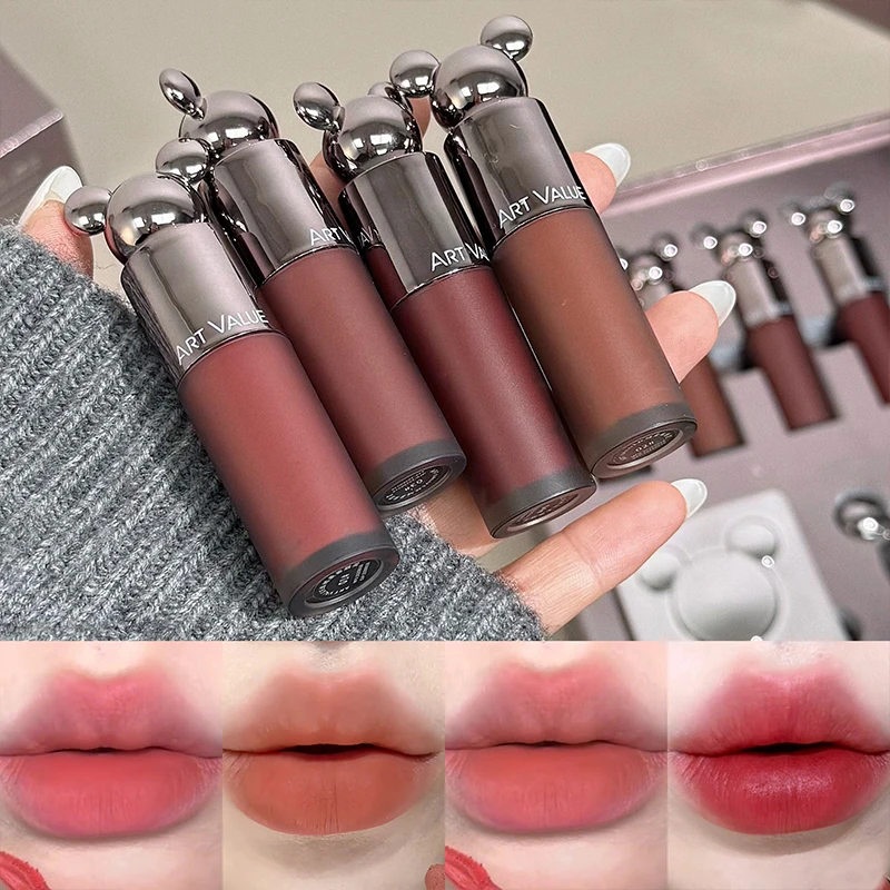 Set de Maquillaje ART VALUE que Incluye 4 Labiales Líquidos, 1 Colorete Facial, 1 Polvo Compacto, 1 Paleta de Sombras de Ojos, 1 Iluminador en Polvo, 8 Piezas de Cosméticos